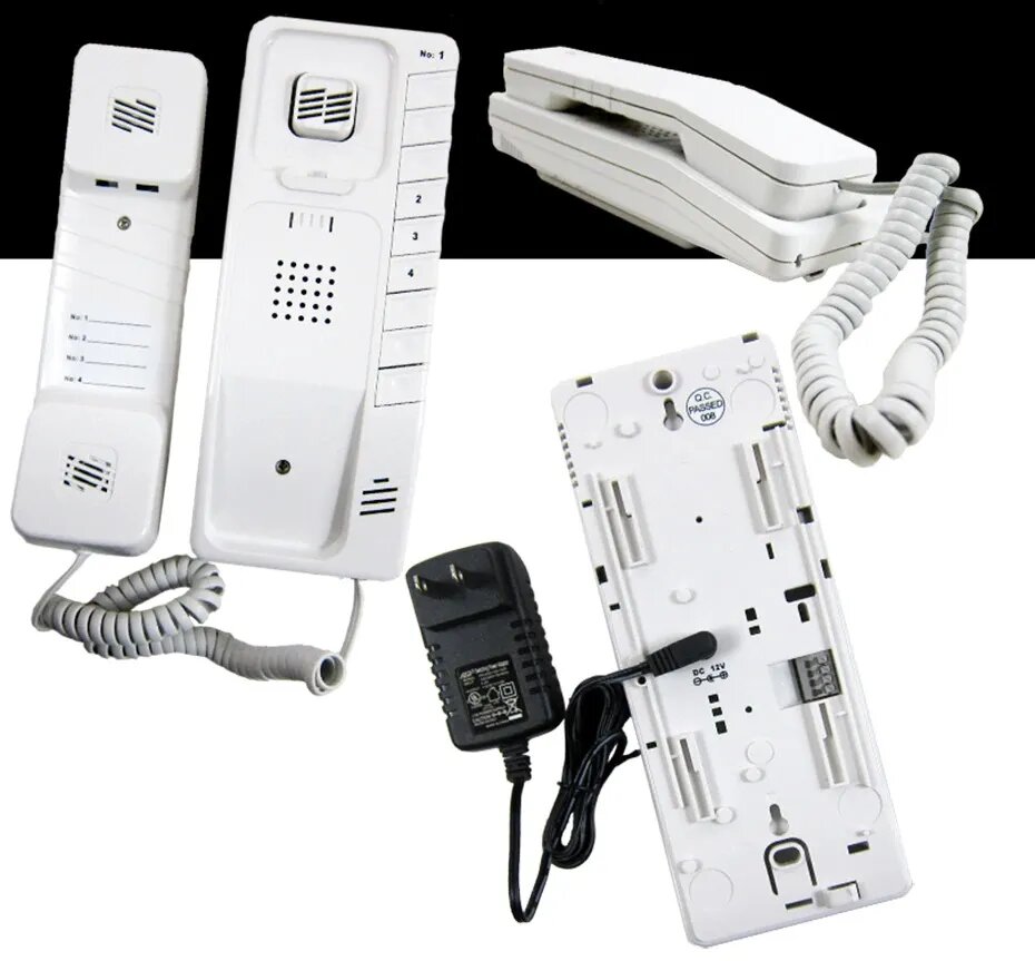 Intercom 4 Set High Quality Wired Set Communicate Between 4