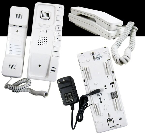 Intercom 4 Set High Quality Wired Set Communicate Between 4