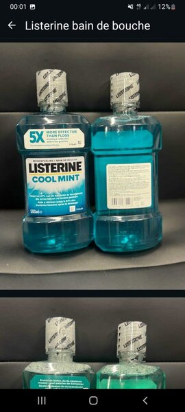 Listerine Cool Mint Bain de Bouche