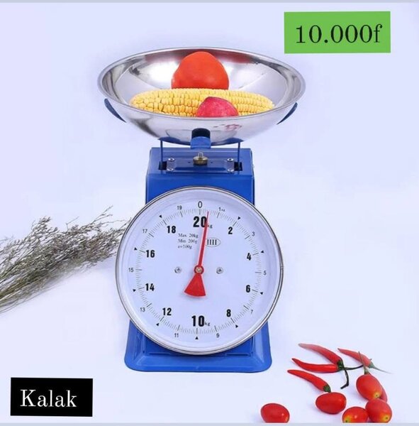 Balance mécanique cuisine bleue