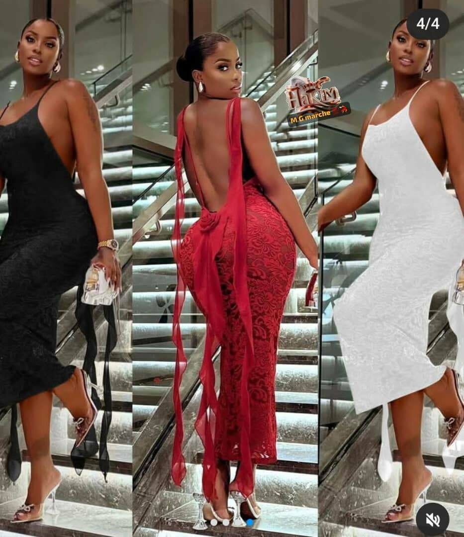 Robe élégante soirée femme