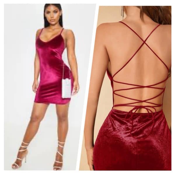 Mini robe rose pour les femmes