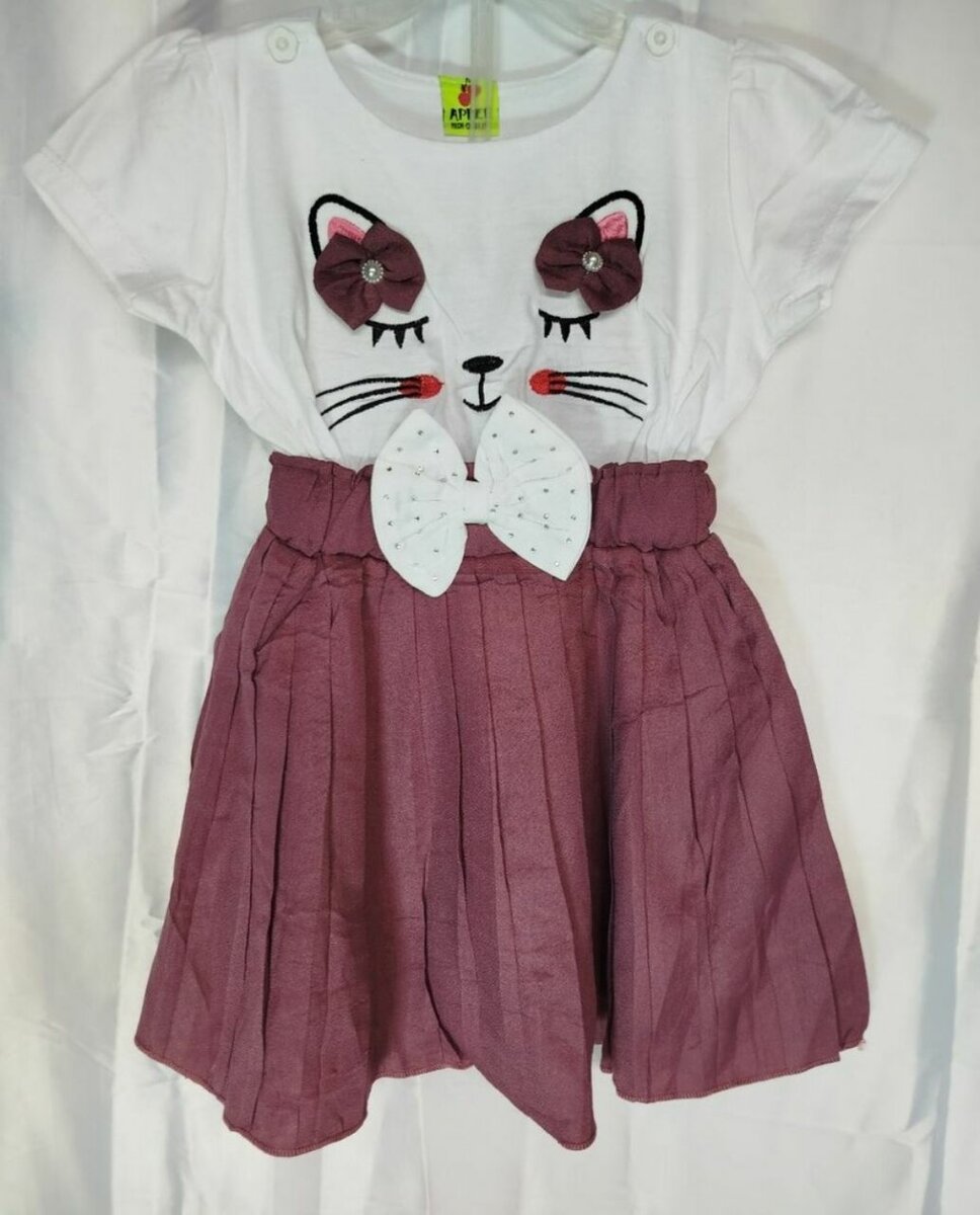 Robe Fille Chat Élégante