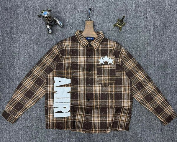 Chemise à carreaux décontractée