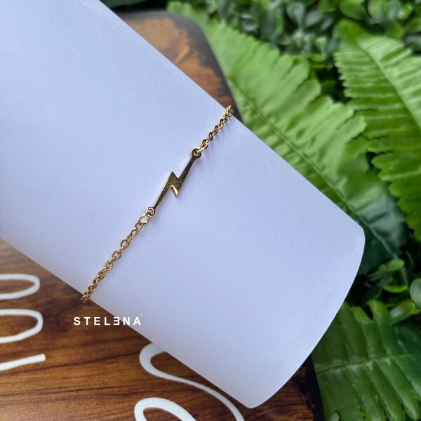 Bracelet Éclair Doré