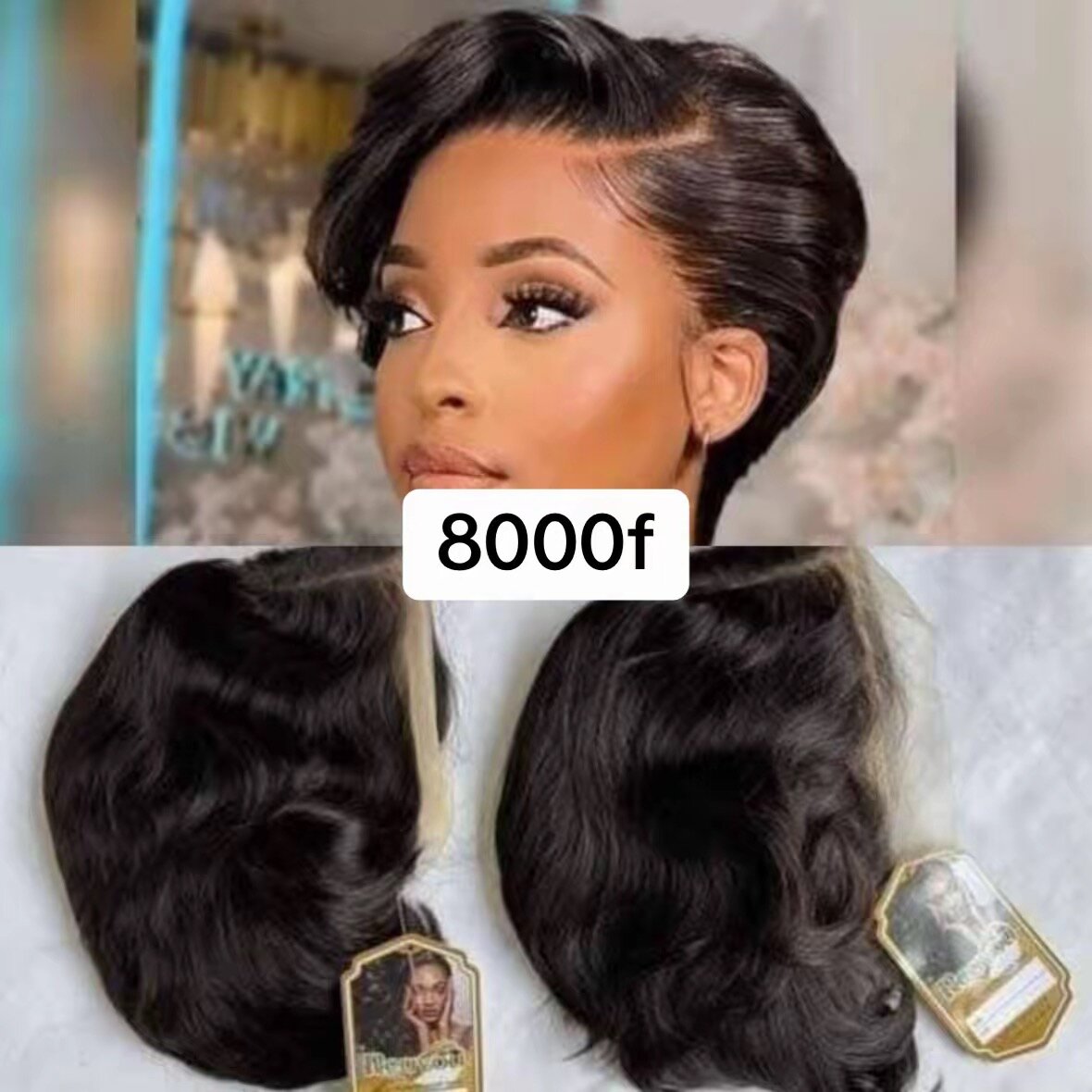 Perruque  élégante coupe dame