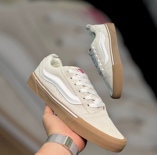 Baskets de skate beige homme