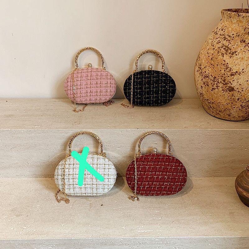 Sac à main élégant en tweed