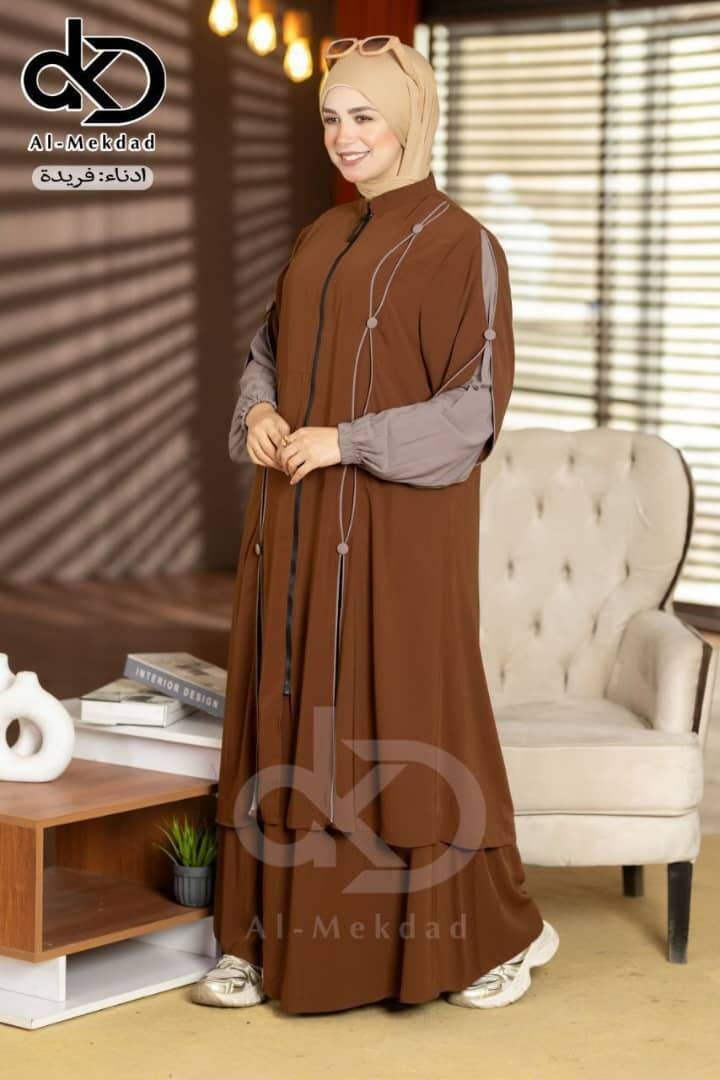 Abaya chic à manches longues