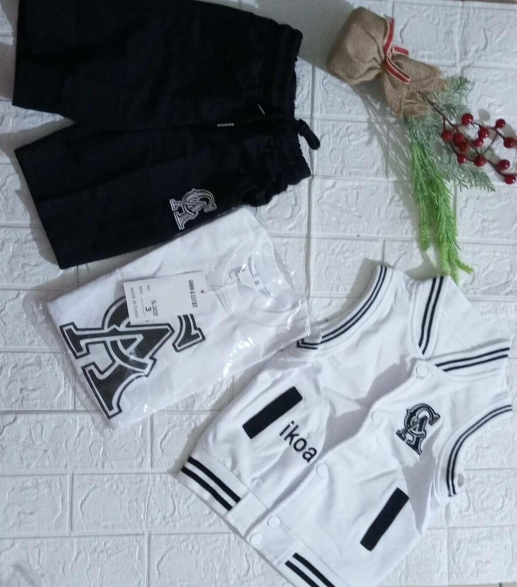Ensemble enfant baseball stylé