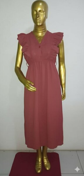 Robe longue à volants élégante