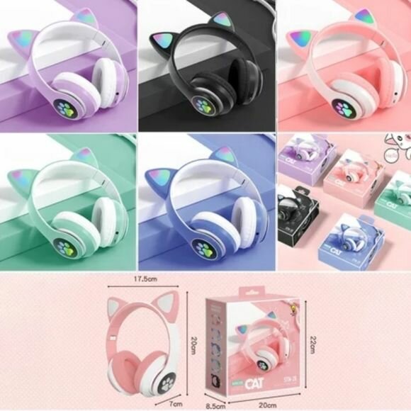 Cat Ear Bluetooth Headphones