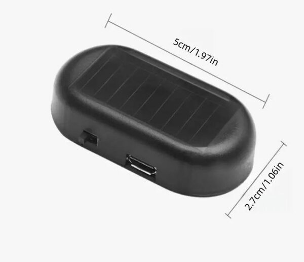 Solar-Powered Anti-theft Fake Security LED Lights for Cars