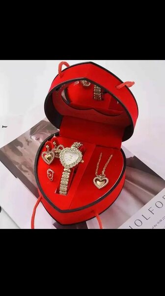 Coffret Bijoux Coeur Doré