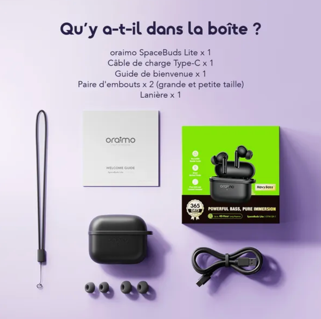 Écouteurs Oraimo Spacebud Lite