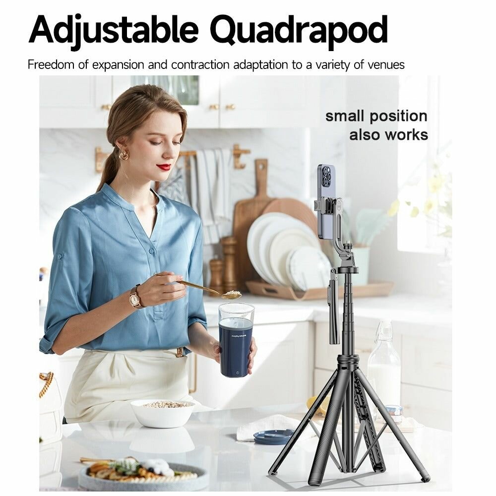 C18 Multifunctional Quadruped Selfie Stick - 360° Manual