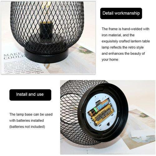 Lanterne De Table LED Sans Fil - Noir