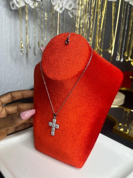 Collier Croix Brillant Femme