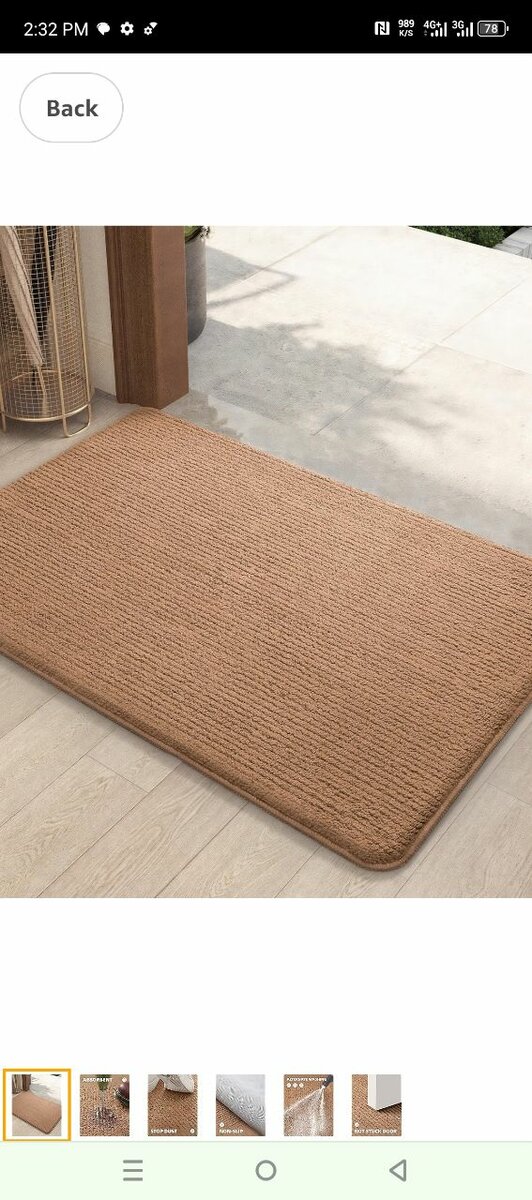 Color&Geometry Front Door Mat. UK Brand