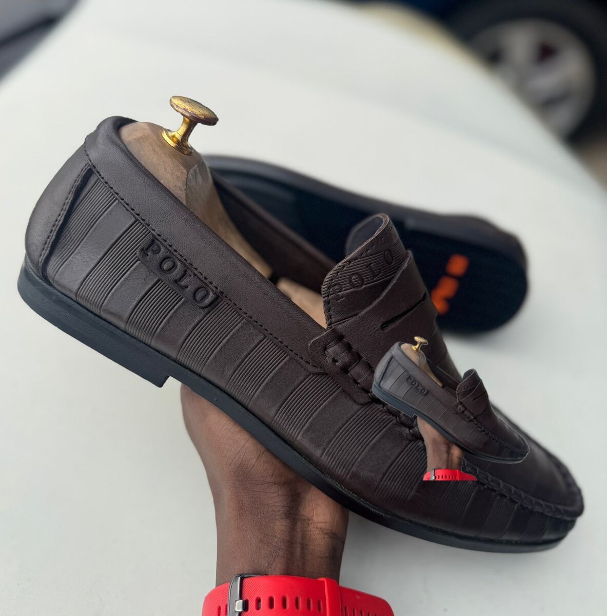 Mocassins en cuir pour homme