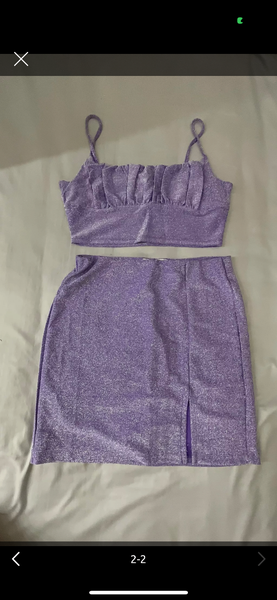 Продаю стильную двойку - топ и юбка с разрезом