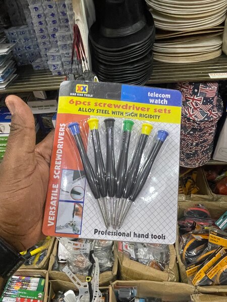 Lot de 6 tournevis acier