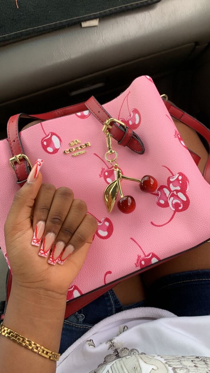 Sac à main cerises rose enchanteur