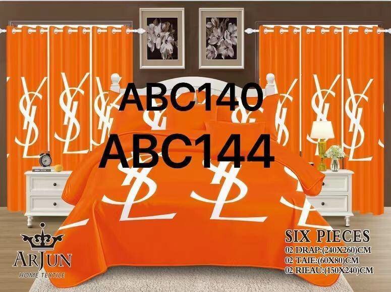 Ensemble drap de 3 places + 2 rideaux + 2 taies d'oreillers