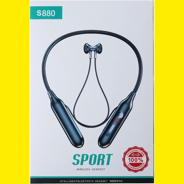 Neckband Headset With Line Output Port, TF Card 80 Hours