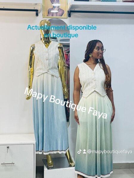 Ensembles deux pièces plissés