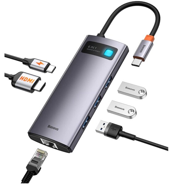 6 en 1 Baseus Metal Gleam Series