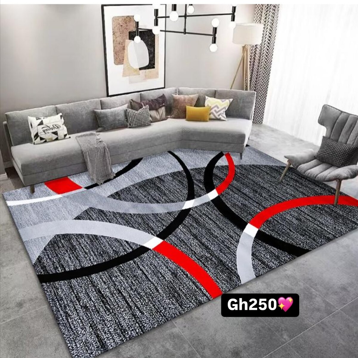 Beautiful and cozy patterned carpet