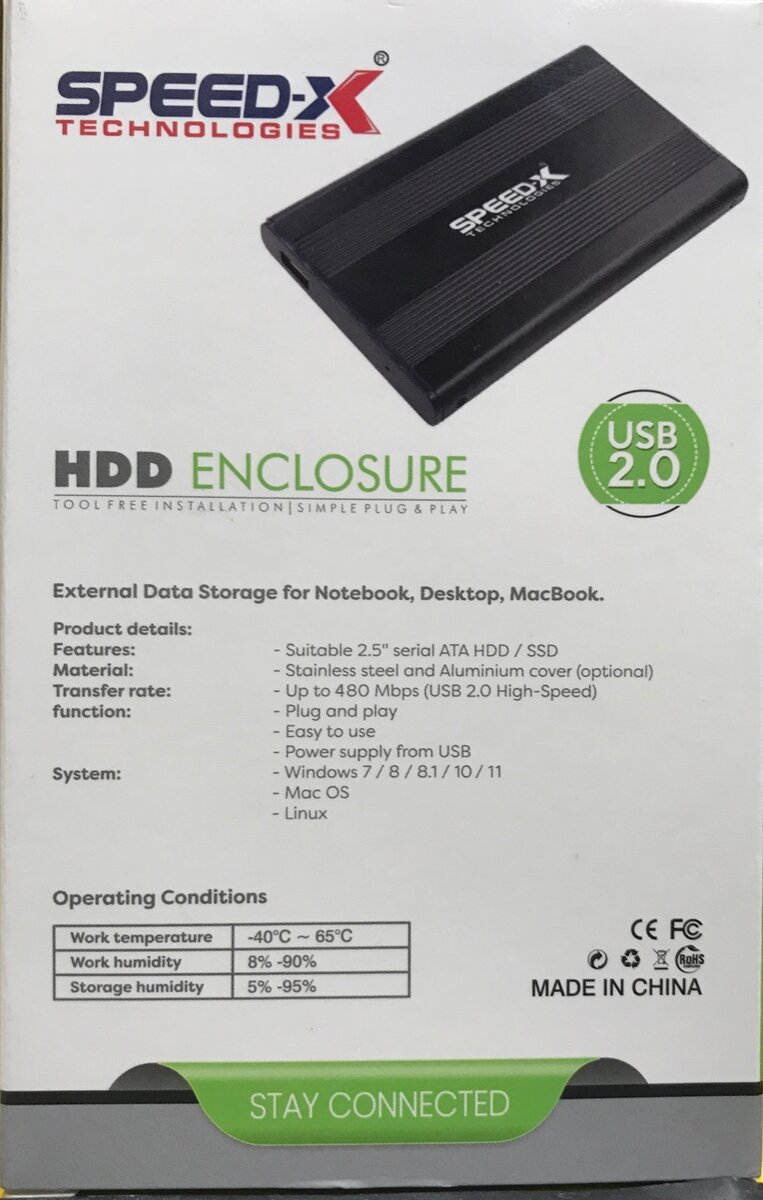 HDD Enclosure/ HDD case 2.5 Inch