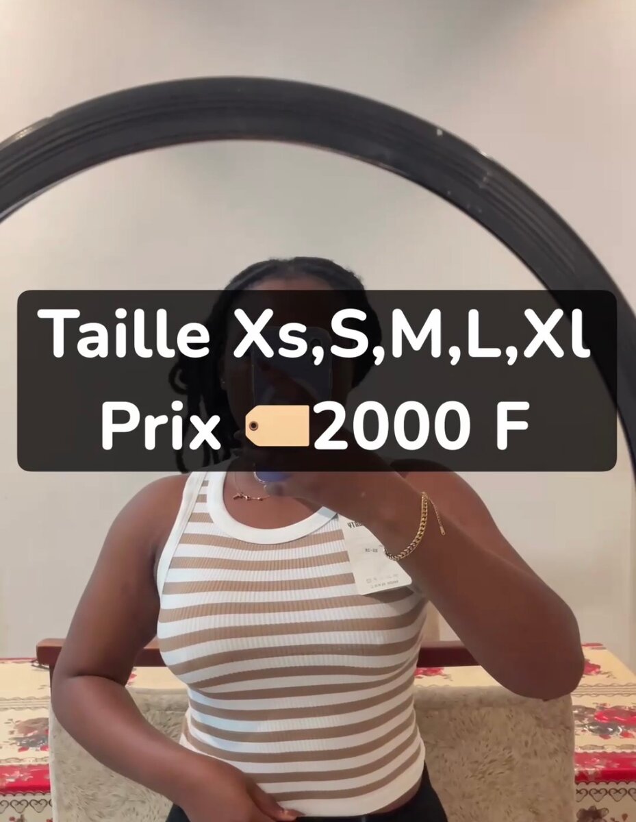 Débardeur Rayé Femme