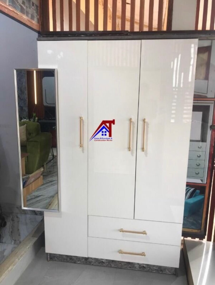 2 in1 Wardrobe With Side Mirror