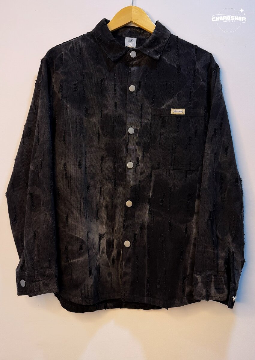 Chemise noire décontractée