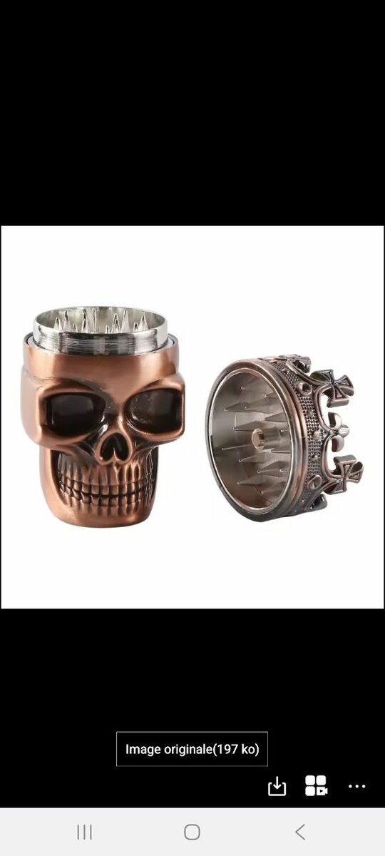 Grinder Crâne Métallique