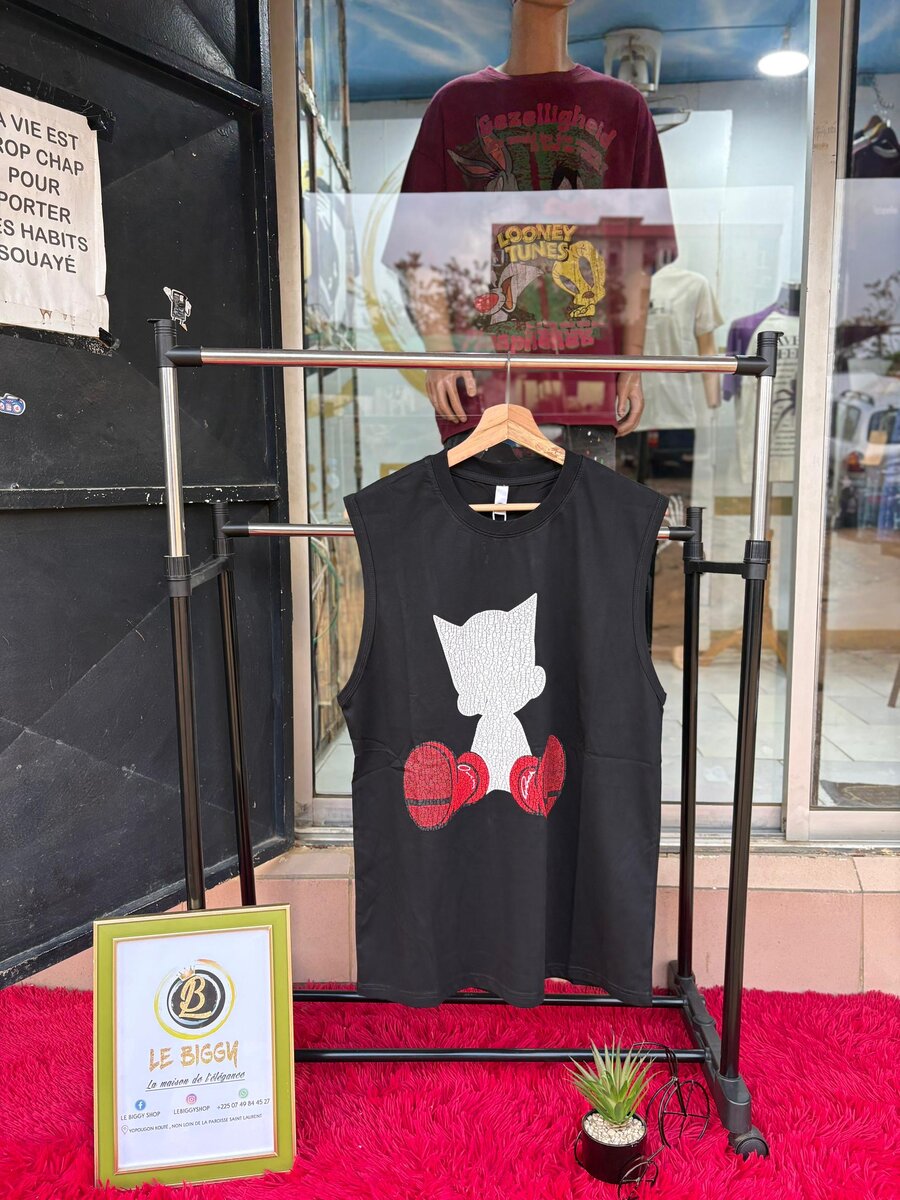 Débardeur Chat Boxeur Unisexe