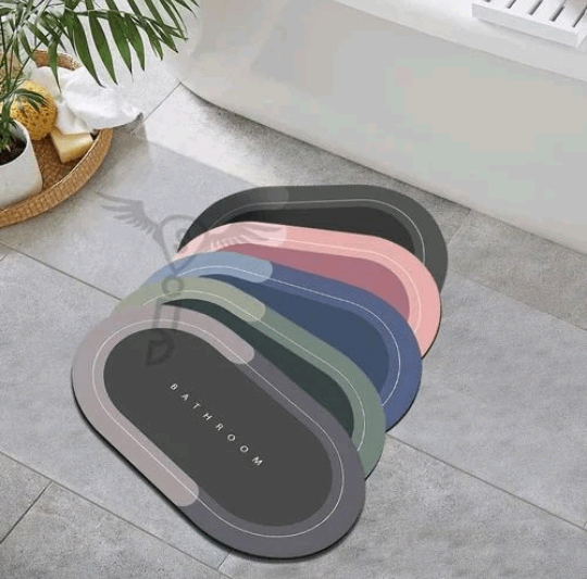 Bathroom anti-slip water absorbent mat