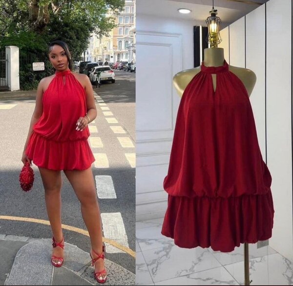 Robe Évasée Sans Manches