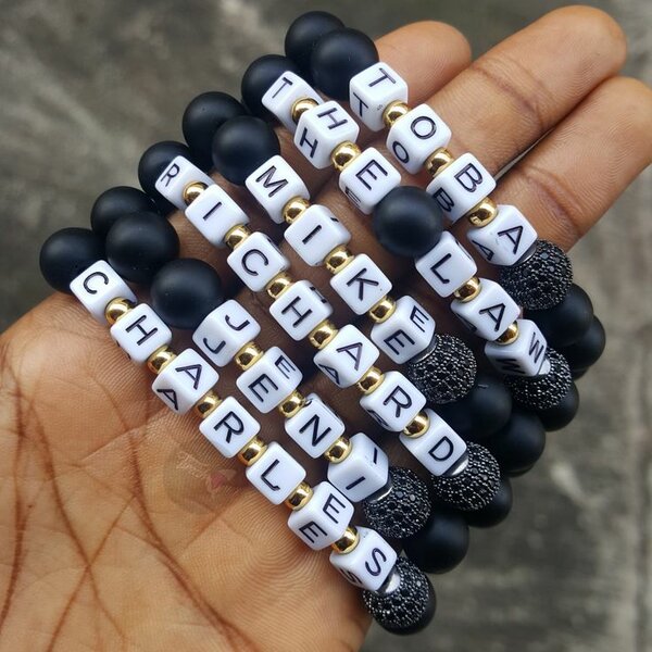 Bracelet perlé personnalisé