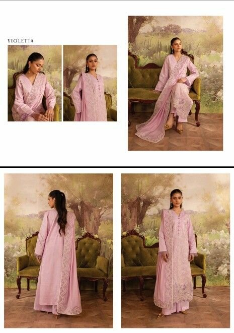 Mahnor embroiderd lawn