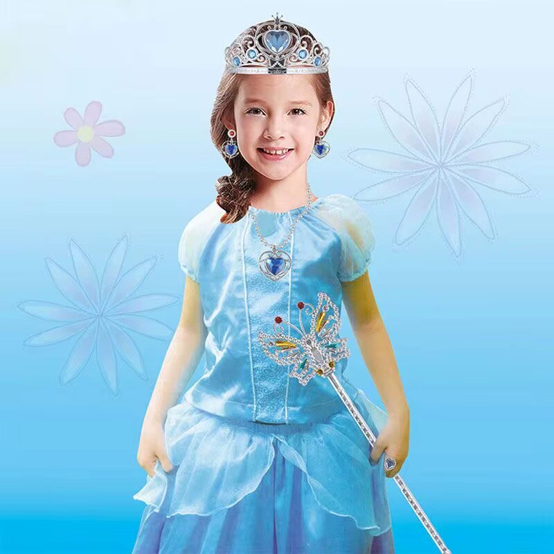 Robe Princesse Enfant avec Diadème