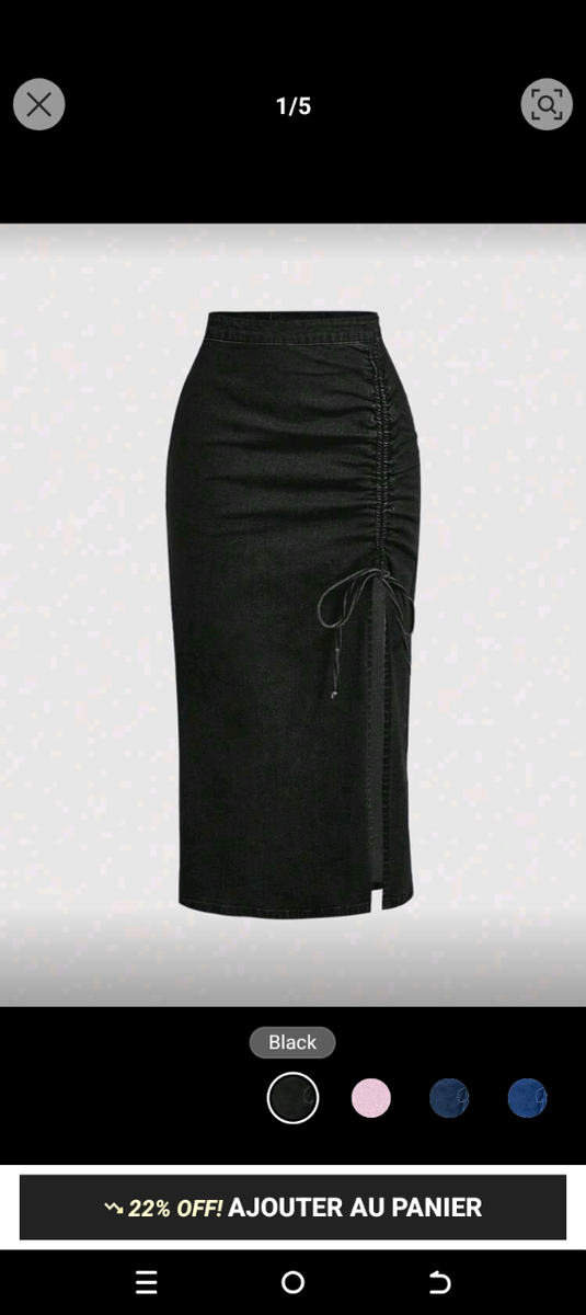 Jupe crayon taille haute