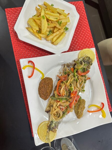 Poisson sauté frites