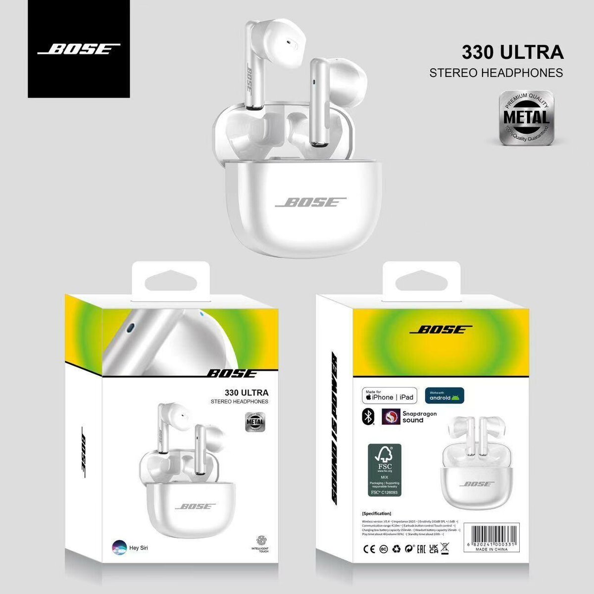 Écouteurs Bluetooth Bose 330 Ultra