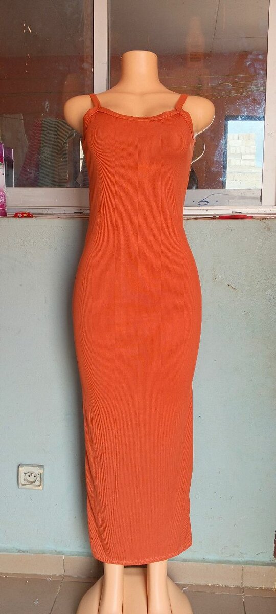 Robe longue moulante