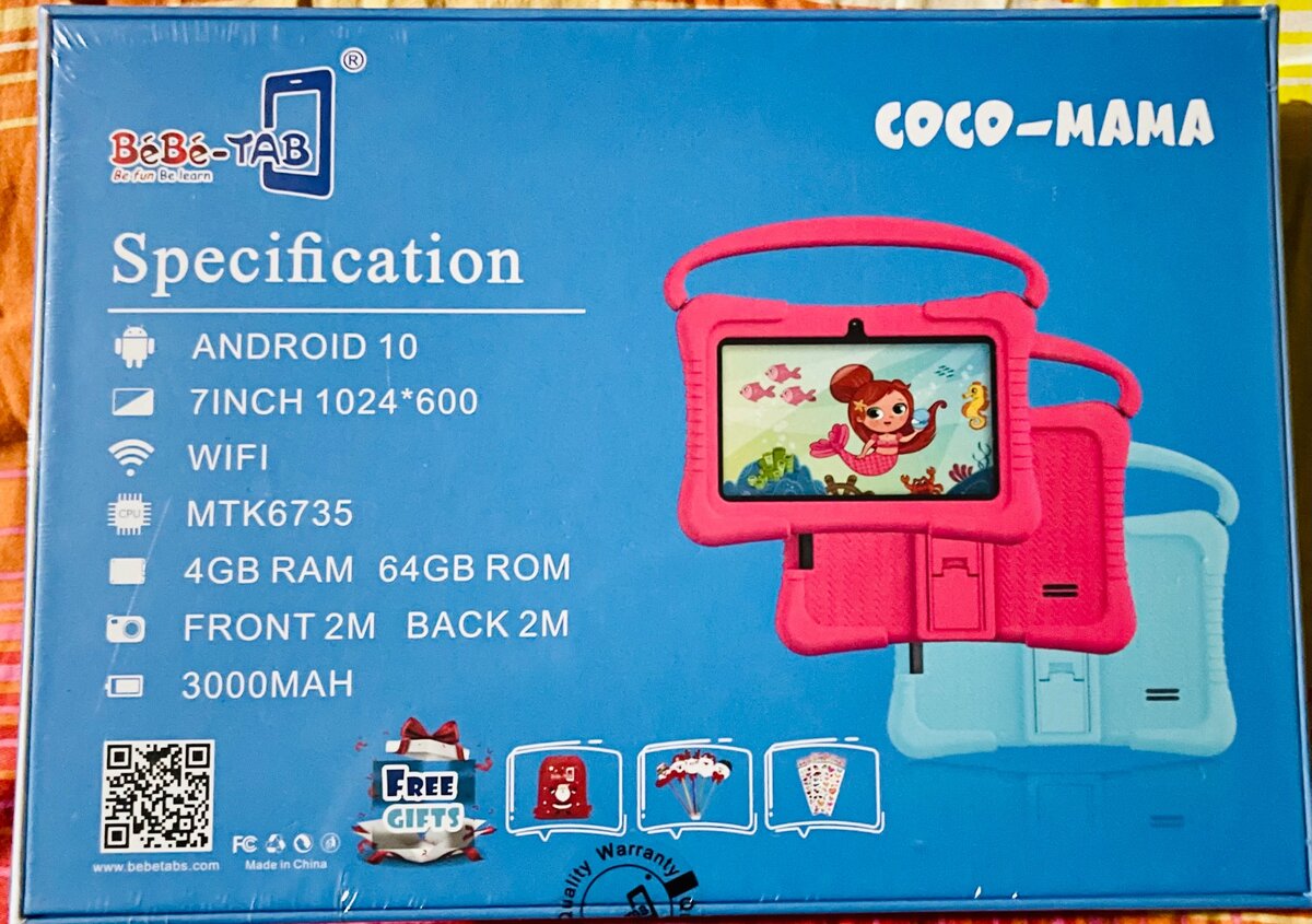 TABLETTE POUR ENFANT / ÉCRAN INCASSABLE