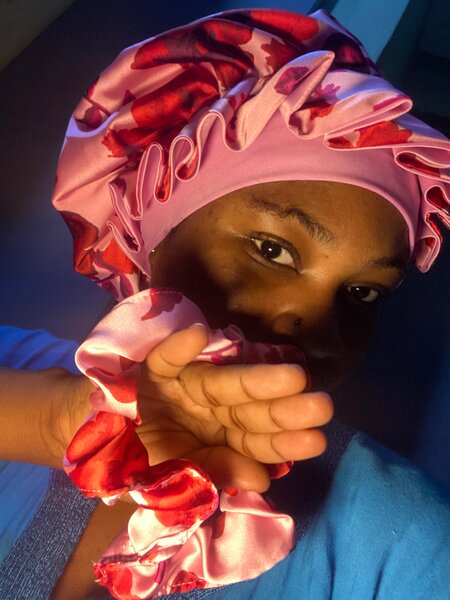 Ensemble Bonnets et Headband Satin