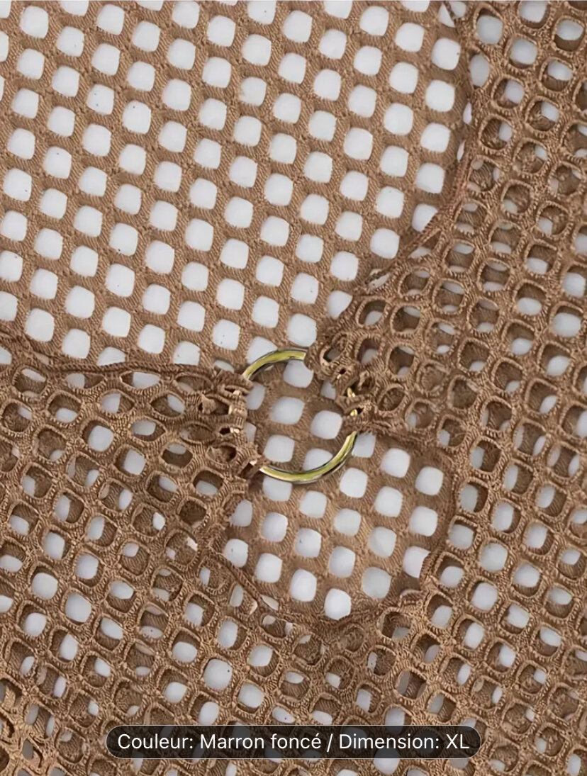 Ensemble Bikini Marron avec Robe